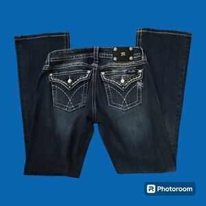 MISS ME Bling Style JW6237B Signature Rise Bootcut Jeans